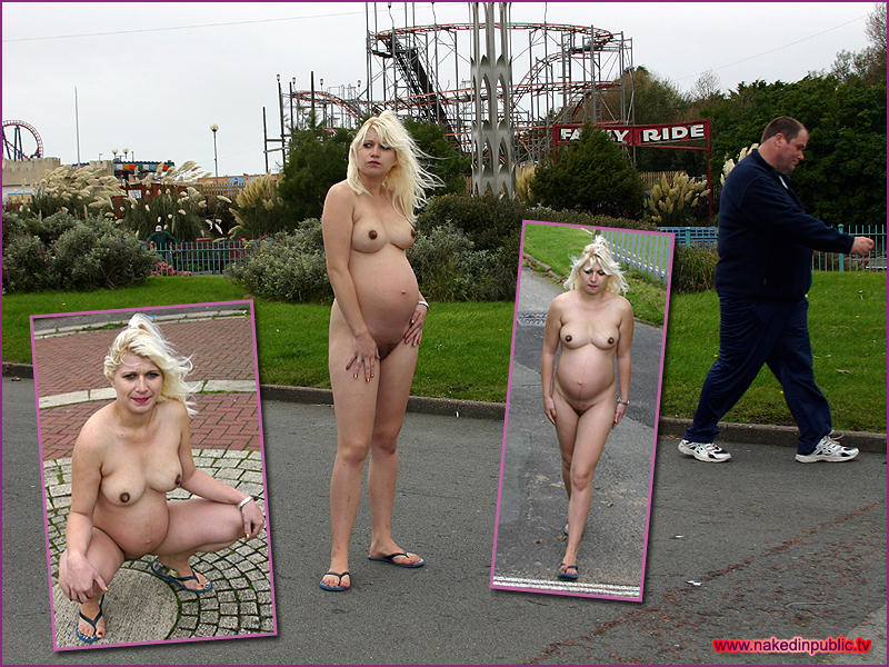 Preggo Naked Public - Nude pregnant girl in public.
